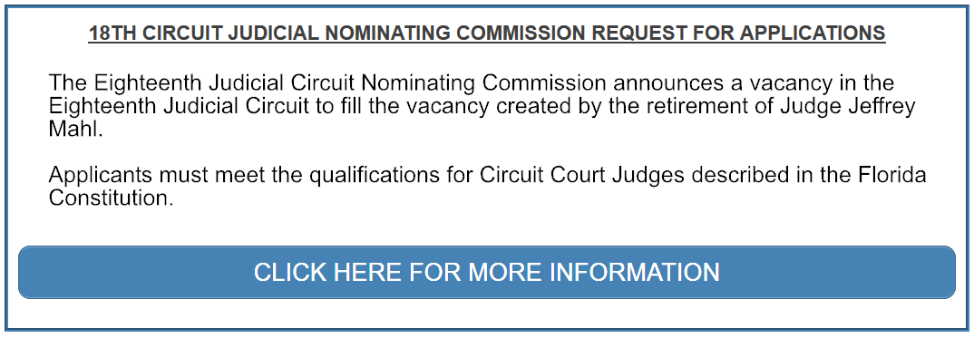 Circuit Judge Vacancy Announcement